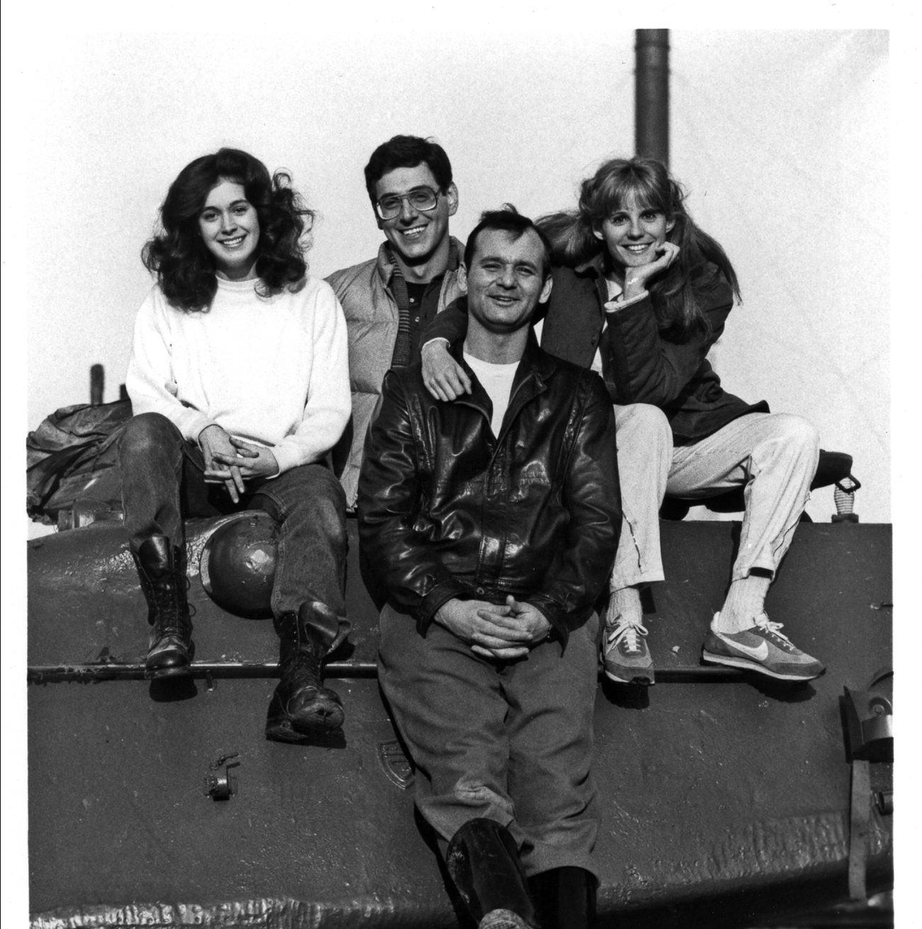 On location with the cast, Stripes (1981)